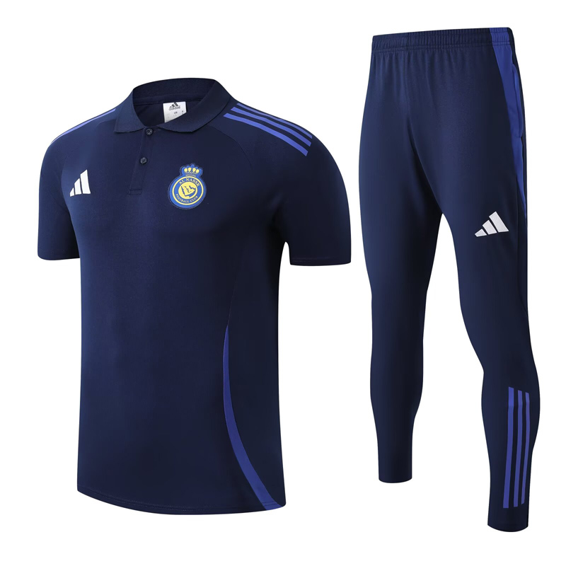 25-26 AL-Nassr Royal blue Polo Tracksuit
