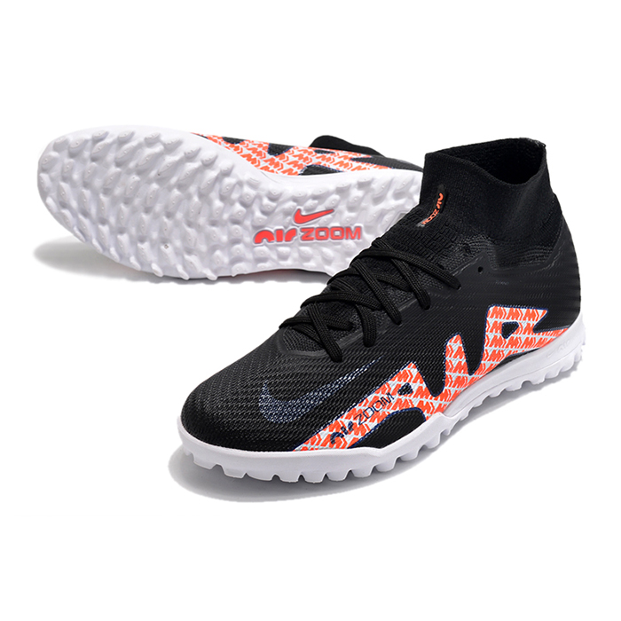 Air Zoom Mercurial Vapor XV Elite TF High Soccer Shoes-Black/Red-5658069