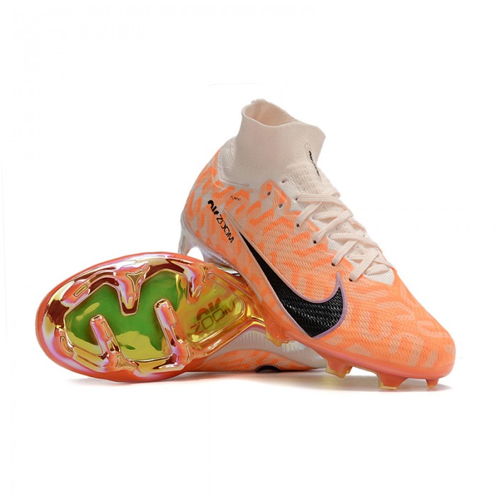 Air Zoom Mercurial Superfly IX Elite FG High Soccer Shoes-Orang/White-3689660