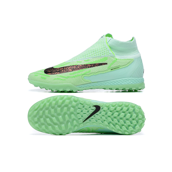Phantom GX Elite DF Link TF High Soccer Shoes-Light Green/Black-1744611