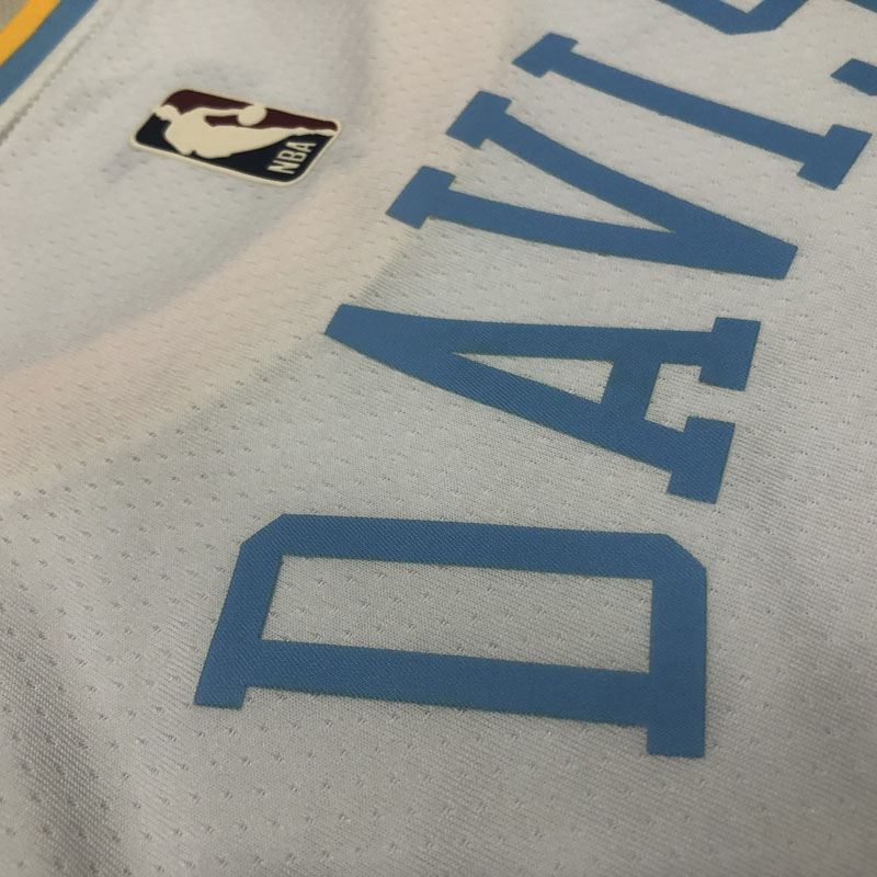 22-23 LAKERS DAVIS #3 White Top Quality Hot Pre...