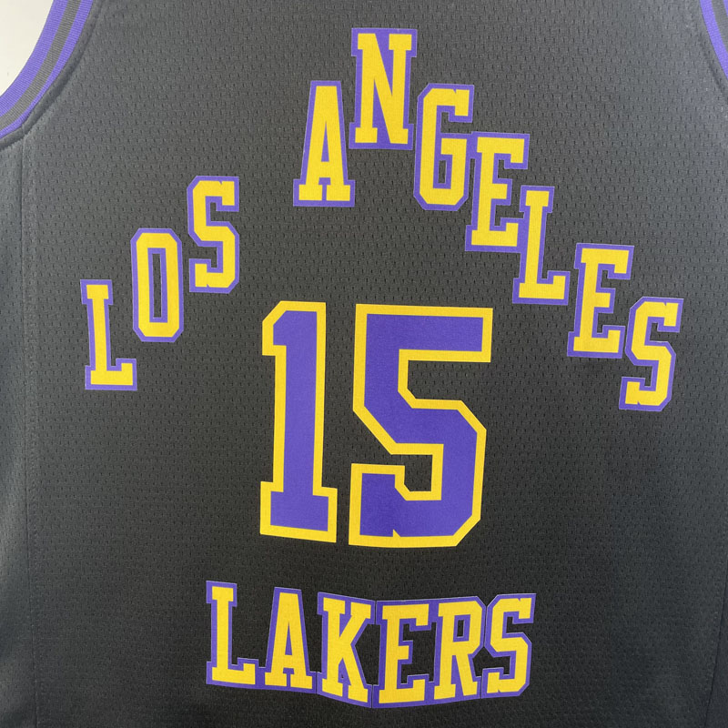 23-24 LAKERS REAVES #15 Black City Edition Top ...