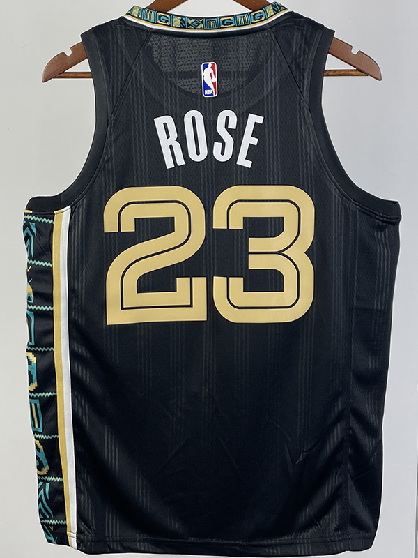 22-23 Grizzlies ROSE #23 Black City Edition Top...