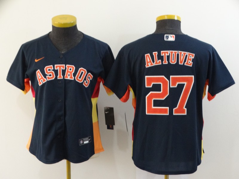 Houston Astros Women's baseball jersey ALTUVE 27 fans edition