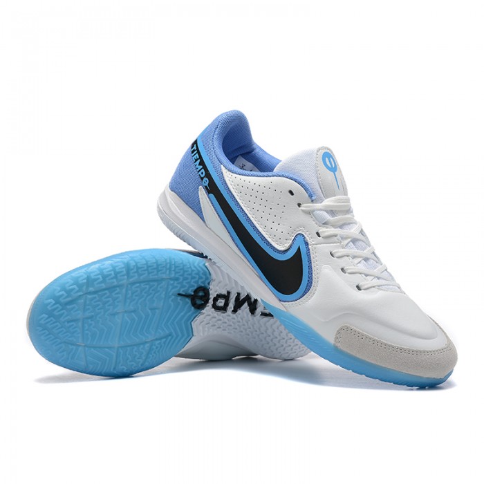 Tiempo Legend 9 TF Soccer Shoes-White/Blue-6370980