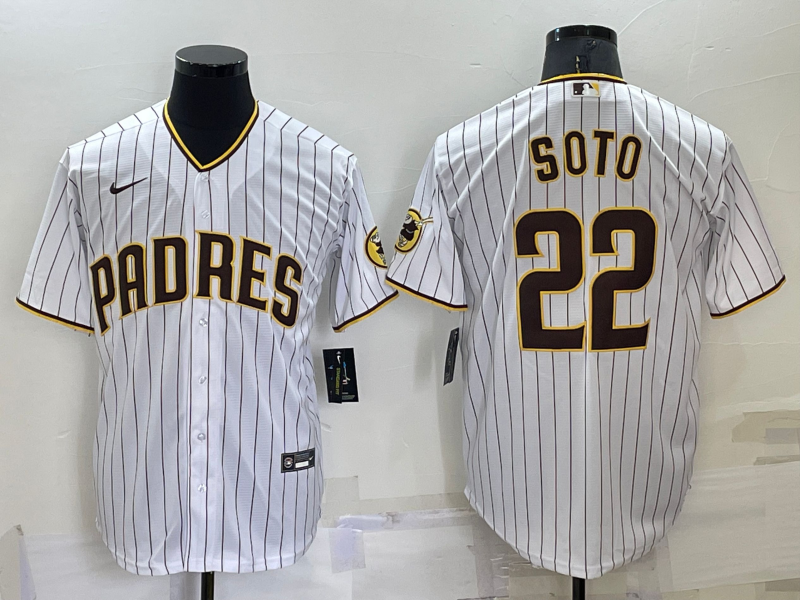 2022 Men's San Diego Padres Soto 22 white MLB Jersey