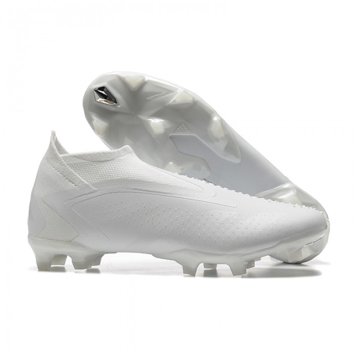 PREDATOR ACCURACY+ FG BOOTS Soccer Shoes-All White-2473401