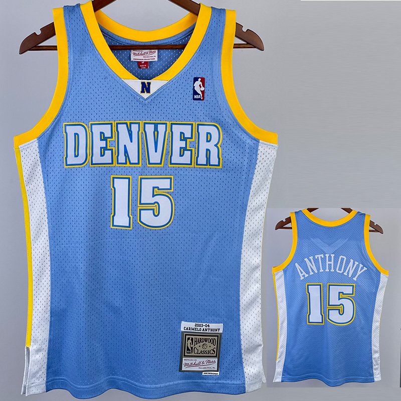 2003-04 Nuggets ANTHONY #15 Light Blue Retro To...