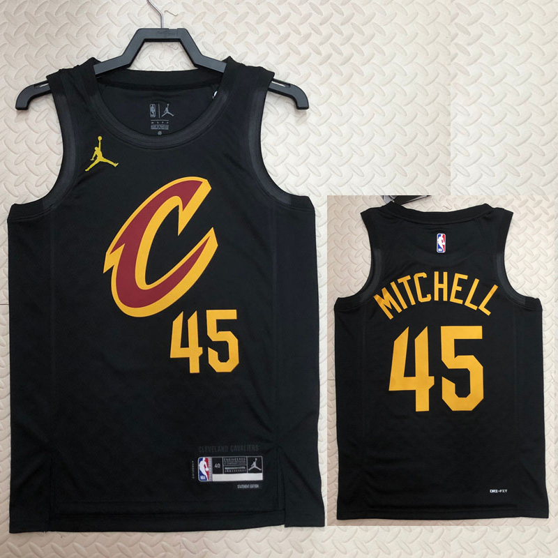 22-23 Cleveland Cavaliers MITCHELL #45 Black To...