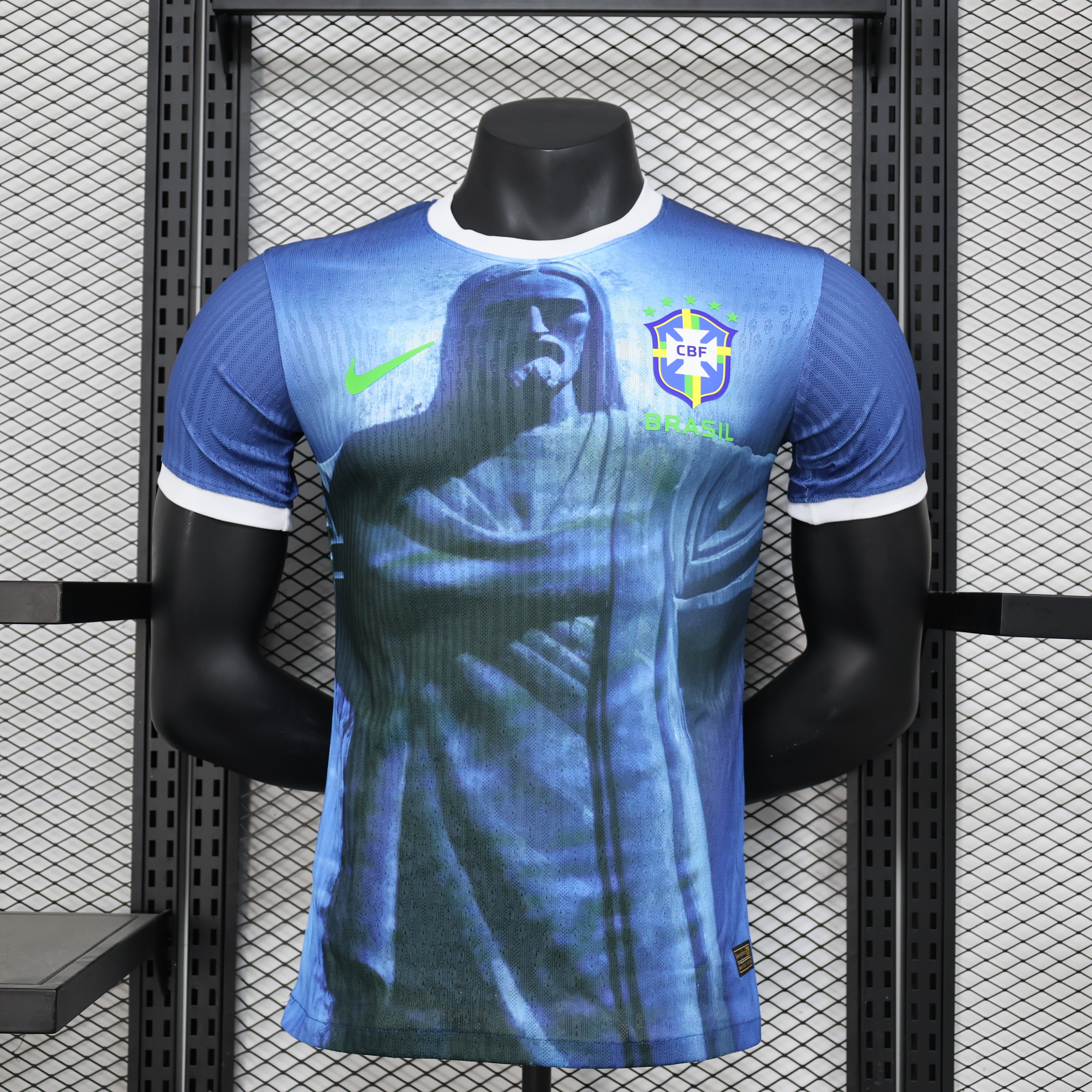 24-25 Brazil Blue Special Edition Player Version Soccer Jersey *绿标