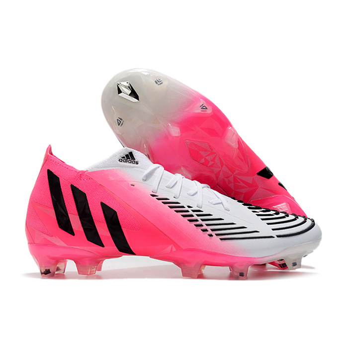 Predator Edge Geometric.1 FG Soccer Shoes-White/Pink-9841242
