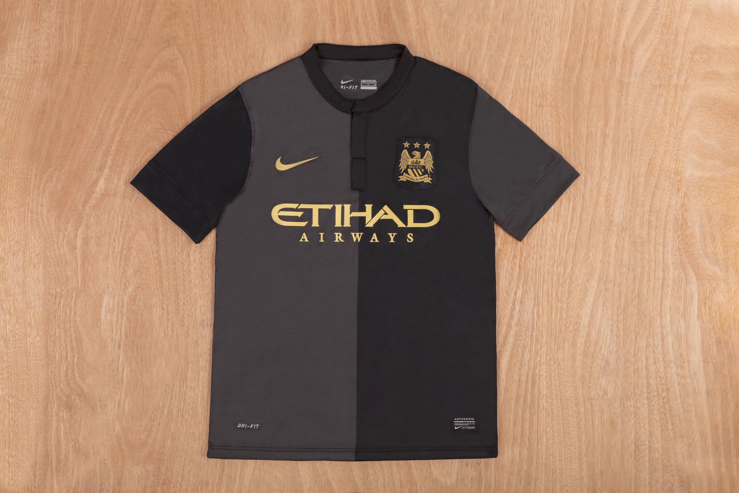 2013-2014 Man City Away Retro Soccer Jersey