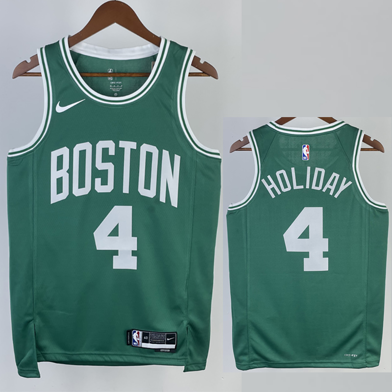 22-23 CELTICS HOLIOAY #4 Green Top Quality Hot ...