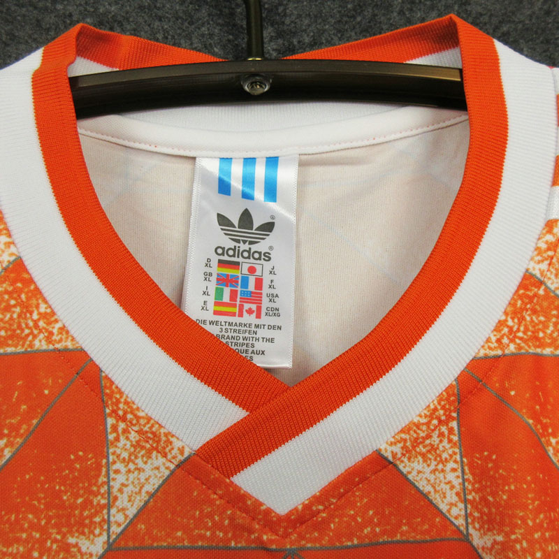 1988 Netherlands Home Retro Soccer Jersey