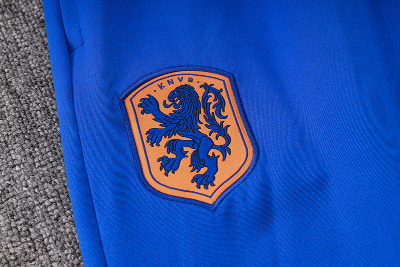 24-25 Netherlands Fancy Blue Half Pull Tracksuit (半拉链)