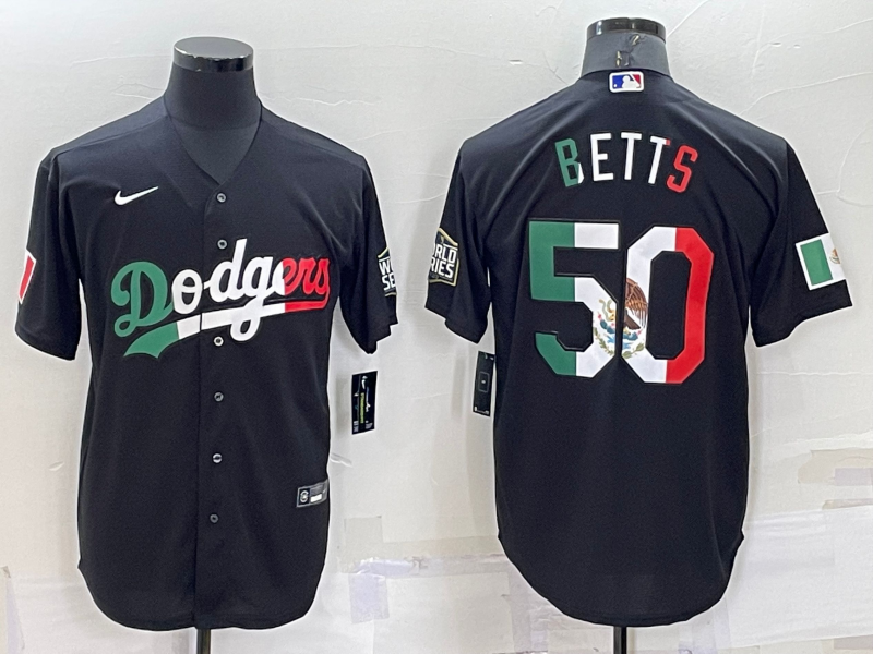 2022 Men's Los Angeles Dodgers BETTS 50 black MLB Jersey