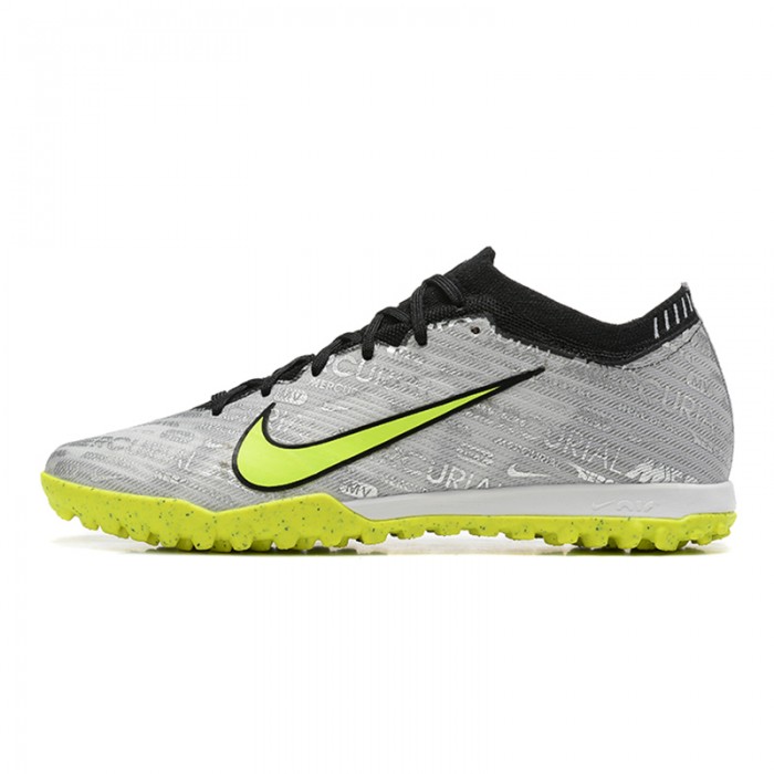 Vapor 15 Academy TF Soccer Shoes-Grey/Green-2946154