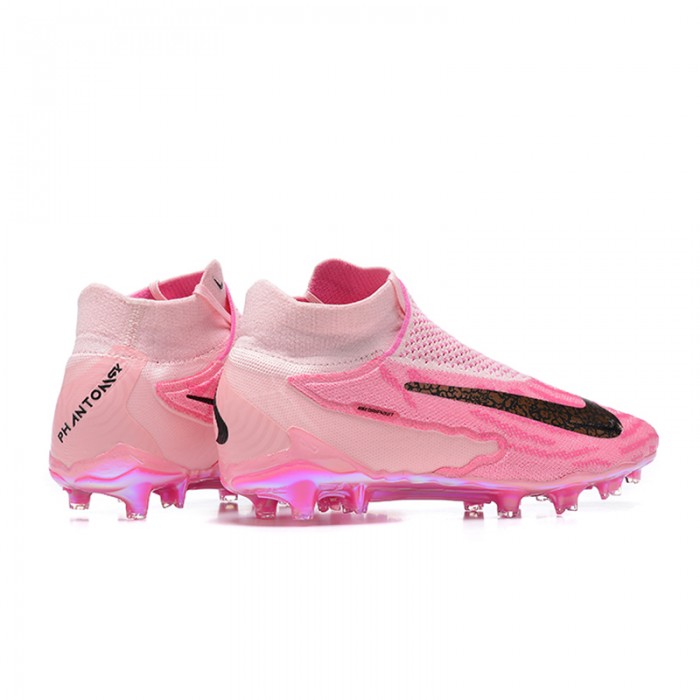 Phantom GX Elite FG High Soccer Shoes-Pink/Black-1055455