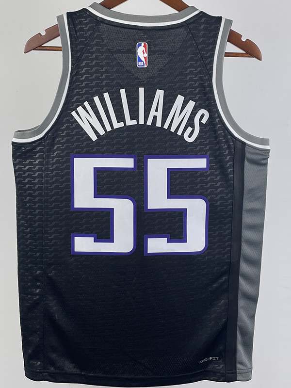 22-23 Kings WILLIAMS #55 Black Top Quality Hot ...