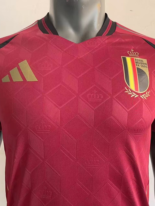 2024 Belgium Home Player Version Soccer Jersey