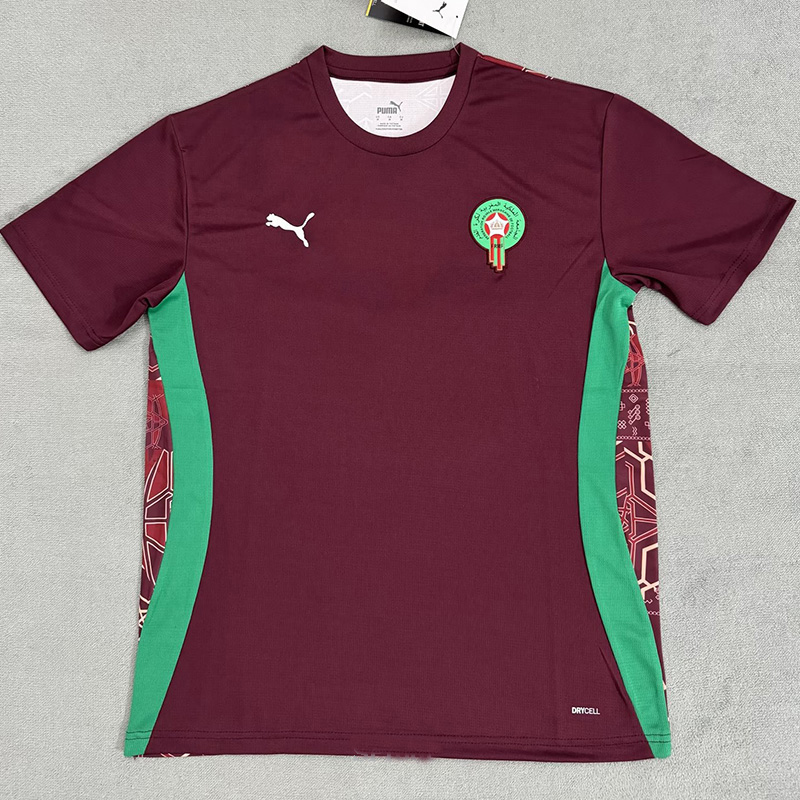 24-25 Morocco Red Training shirts