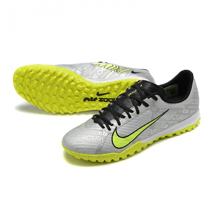 Air Zoom Mercurial Vapor- XV Academy TF Soccer Shoes-Grey/Green-3130964