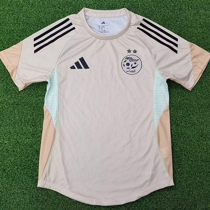 25-26 Algeria Khaki Player Version Training shirts #A38卡其