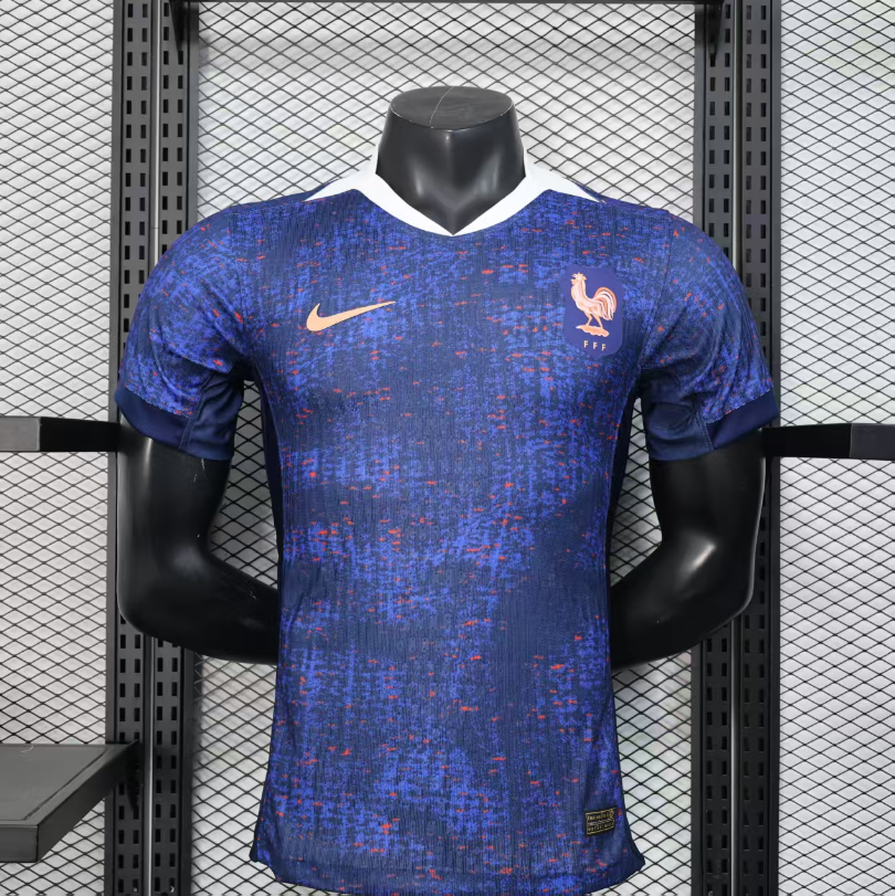 25-26 France W Royal Blue Player Version Soccer Jersey