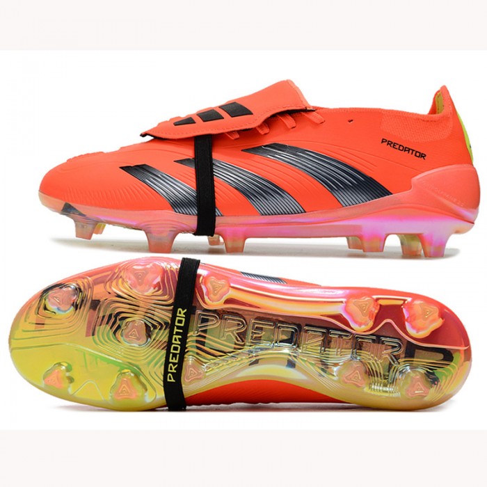 Predator Elite Tongue FG Soccer Shoes-Red/Black-6342403