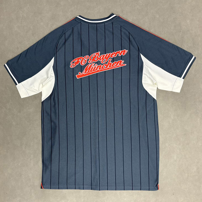 25-26 Bayern Grey Casual Edition Baseball Jersey