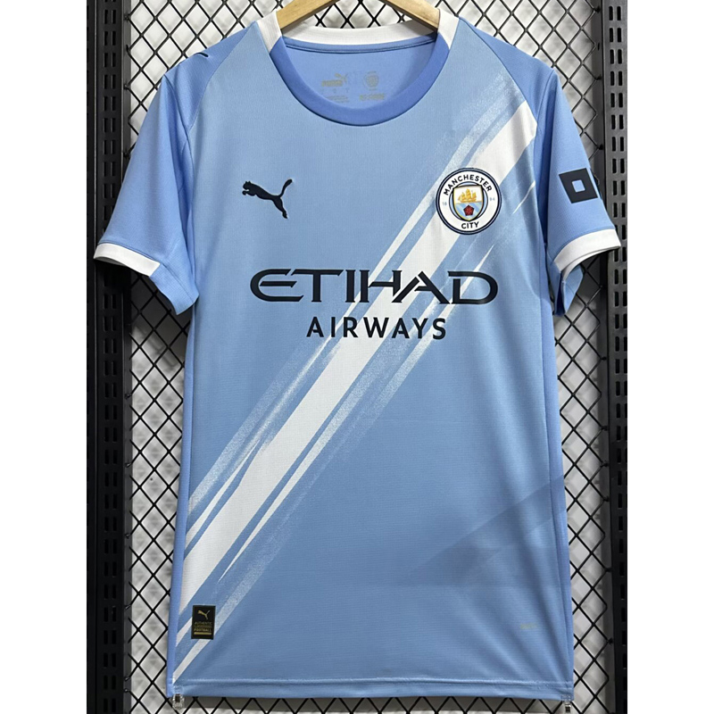 25-26 Man City Home 1:1 Fans Soccer Jersey