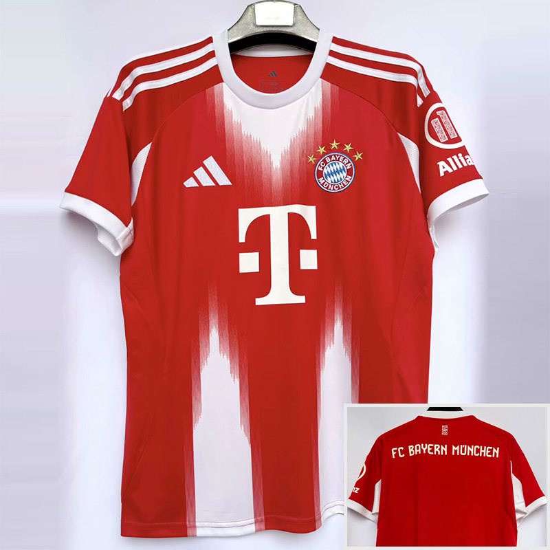 25-26 Bayern Home 1:1 Fans Soccer Jersey