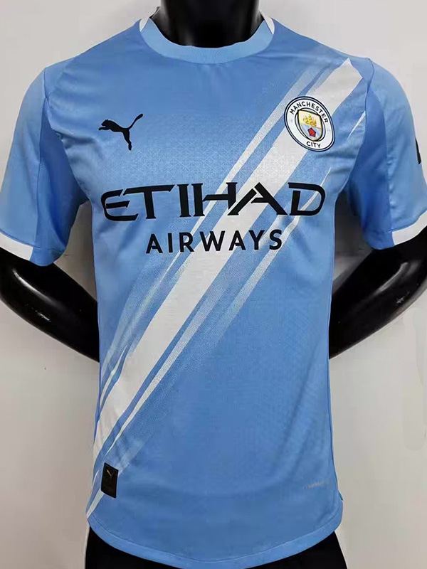 25-26 Man City Home Player Version Soccer Jersey