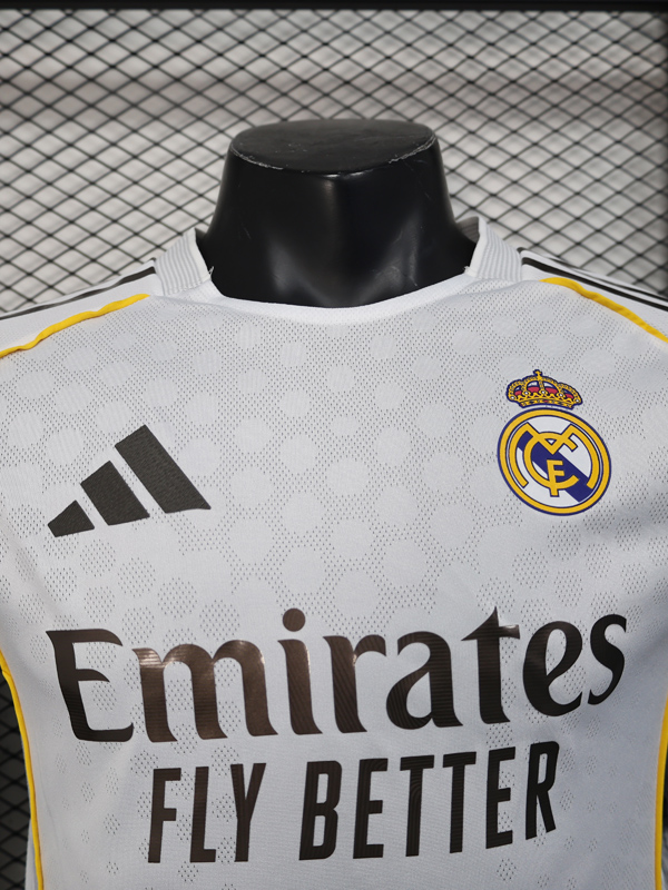 25-26 RMA Home Long Sleeve Player Version Soccer Jersey (长袖球员)