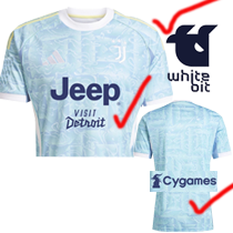 25-26 JUV Away 1:1 Fans Soccer Jersey