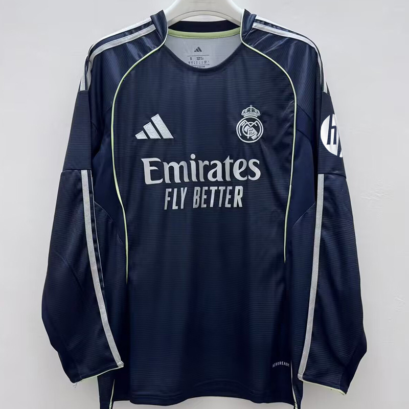 25-26 RMA Away Long Sleeve Soccer Jersey (长袖)