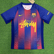 25-26 BAR Home Player Version Soccer Jersey (前无广告)