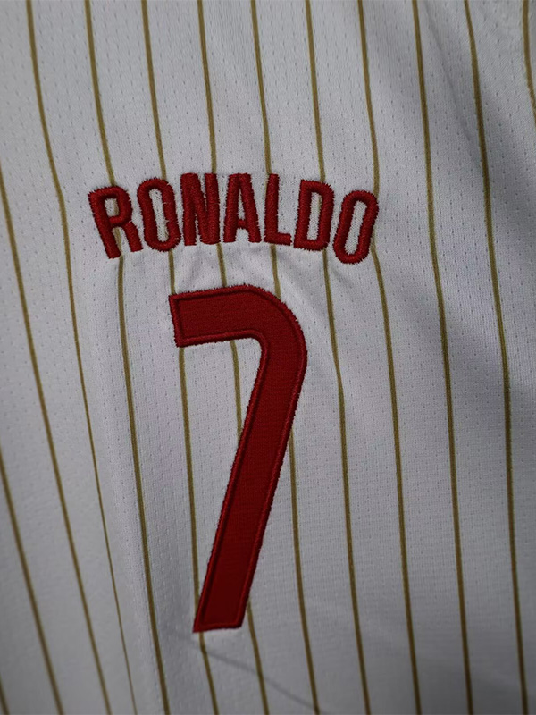 25-26 Portugal White Casual Edition Baseball Jersey (RONALDO 7)