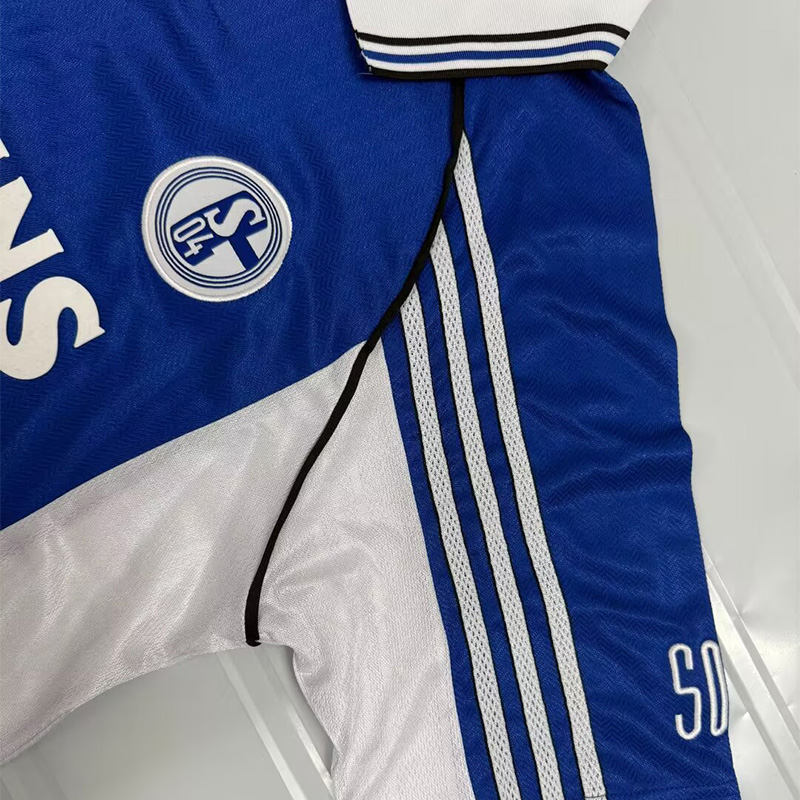 1998-2000 Schalke 04 Home Retro Soccer Jersey