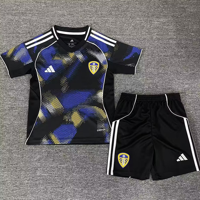 25-26 Leeds United Third Kids Soccer Jersey