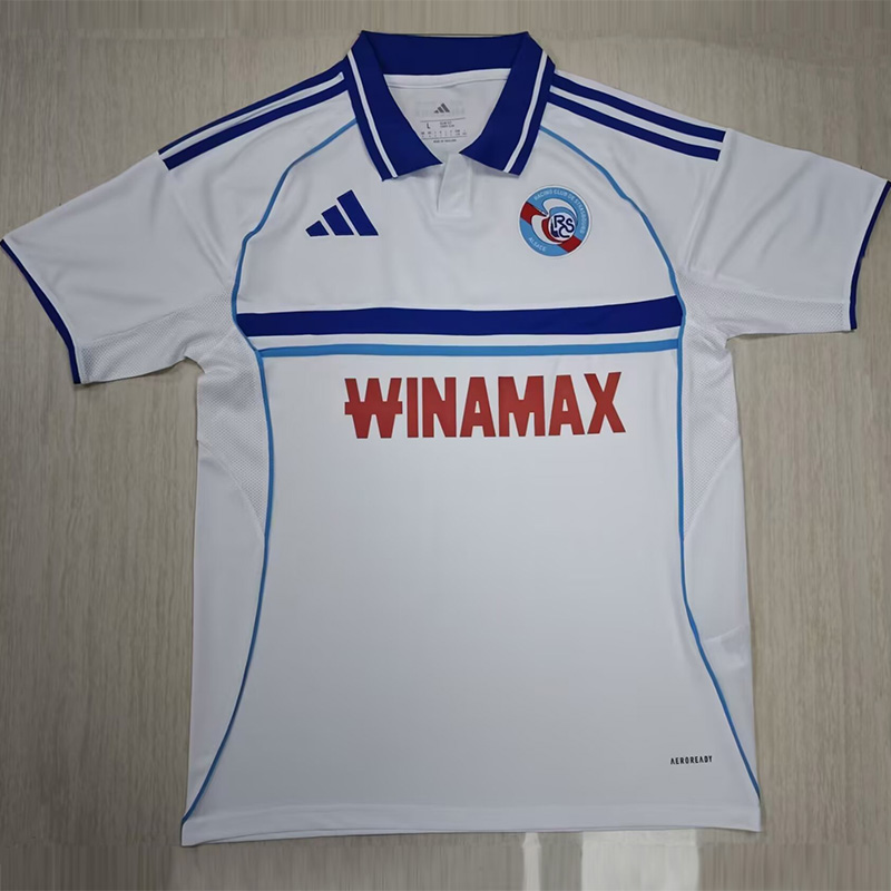 25-26 Strasbourg Away Fans Soccer Jersey