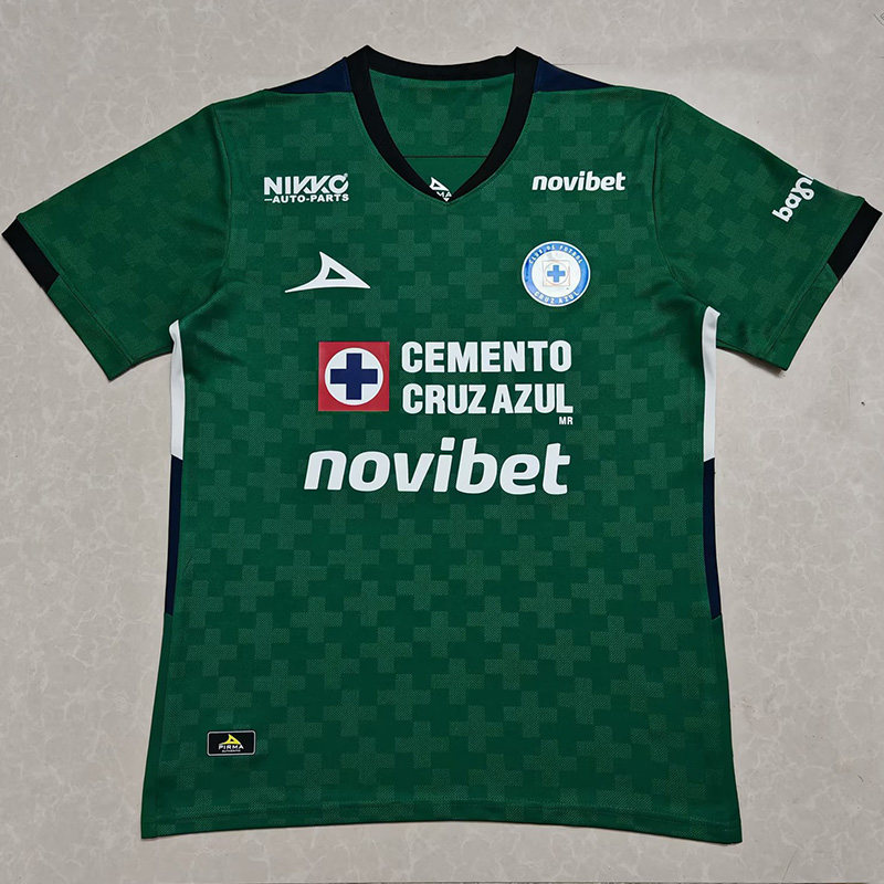25-26 Cruz Azul Green Goalkeeper Fans Soccer Jersey