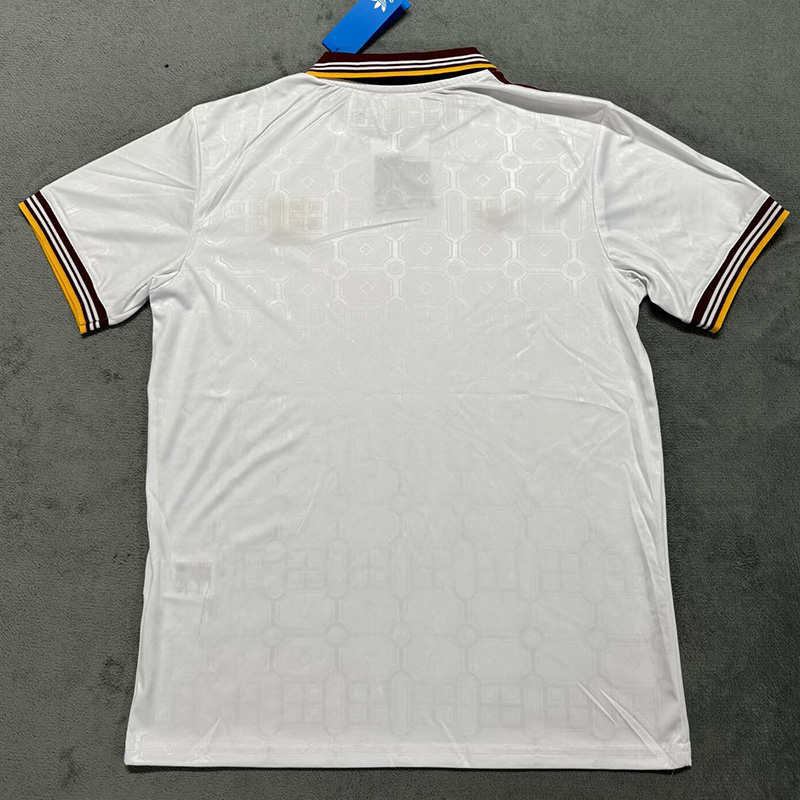 25-26 Roma White Fans Soccer Jersey (枣红边)