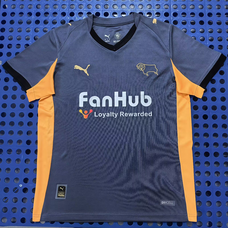 25-26 Derby County Away Fans Soccer Jersey