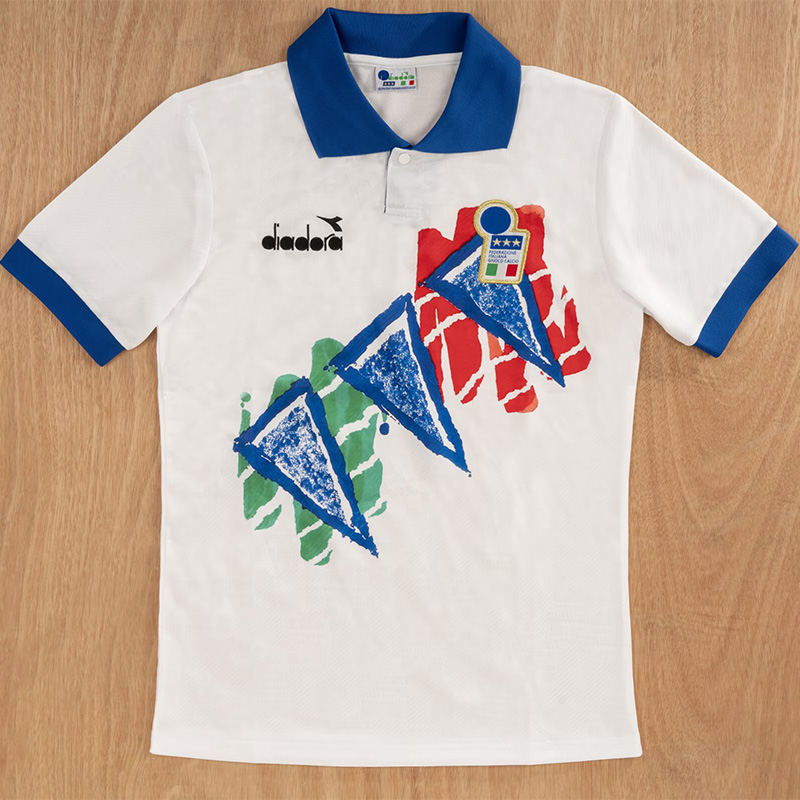 1994 Italy White Retro Training shirts