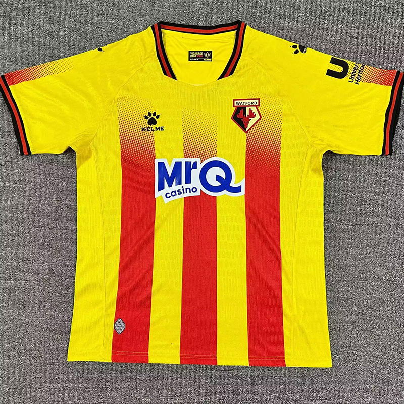 25-26 Watford Home Fans Soccer Jersey