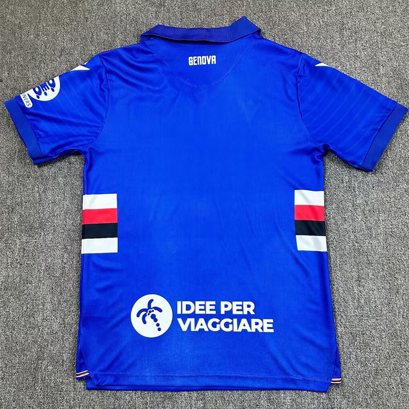 25-26 Sampdoria Home Fans Soccer Jersey