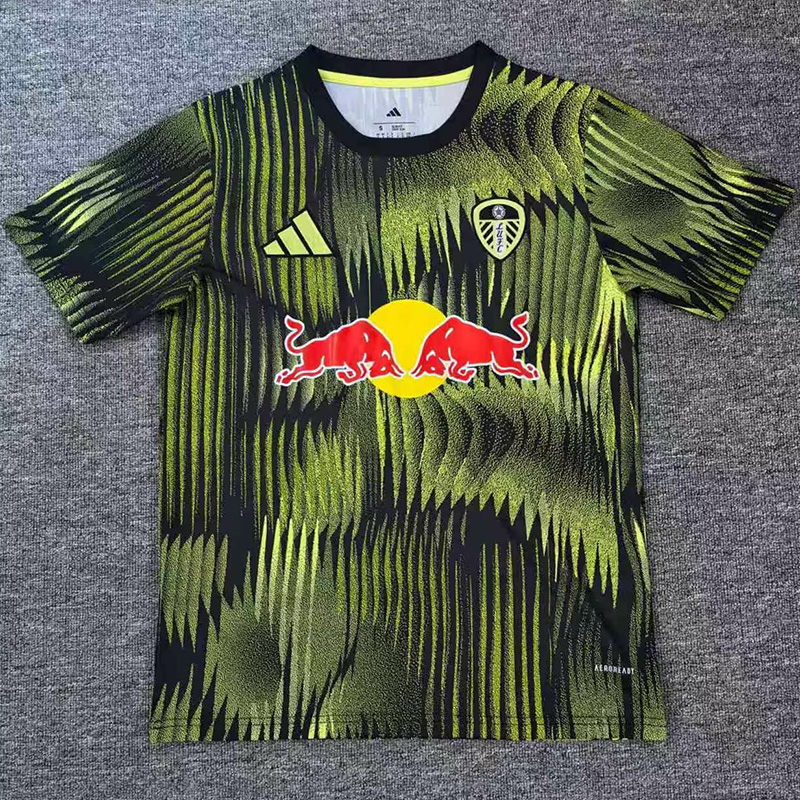 25-26 Leeds United Green Black Training shirts