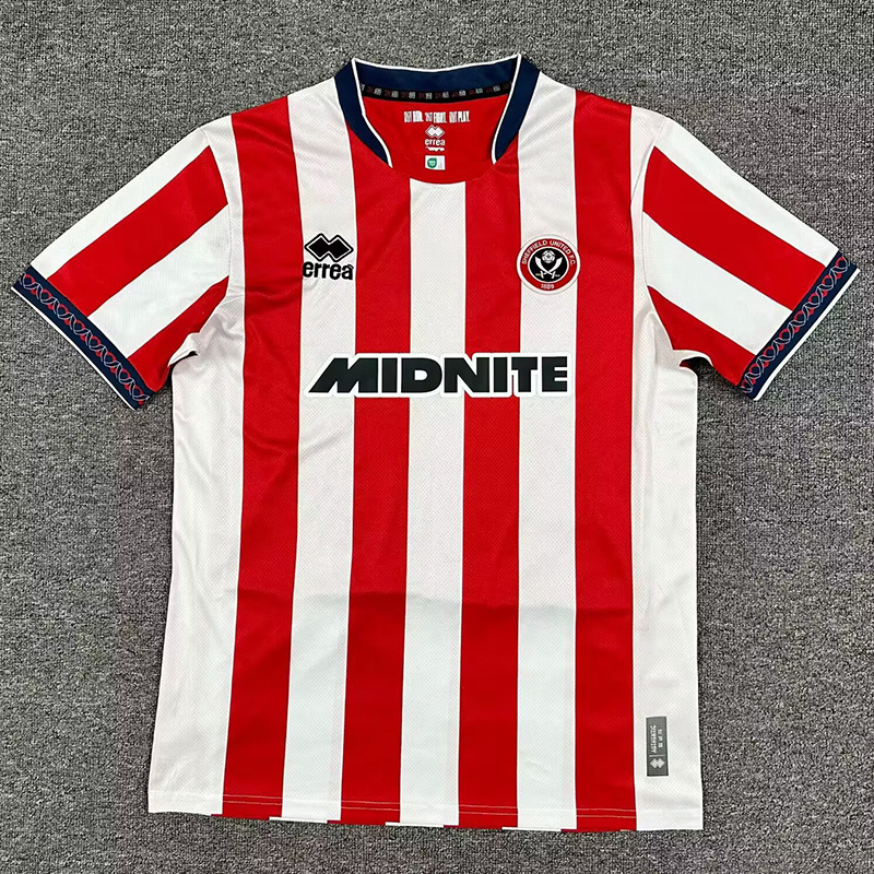 25-26 Sheffield United Home Fans Soccer Jersey