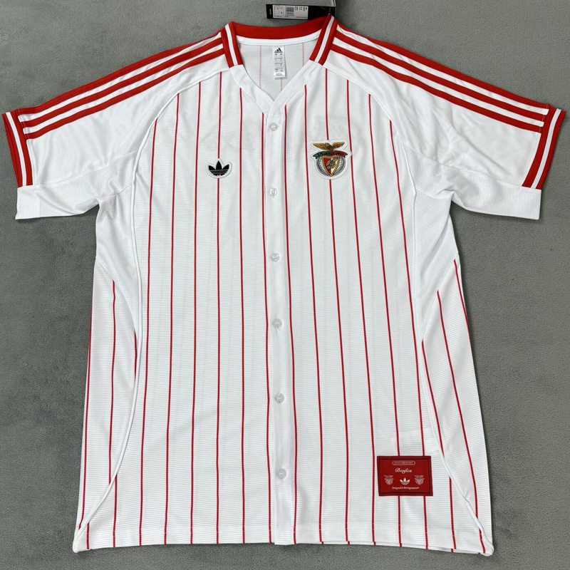 25-26 Benfica White Casual Edition Baseball Jersey
